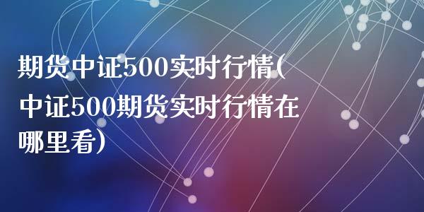期货中证500实时行情(中证500期货实时行情在哪里看)_https://www.zztgc.com_期货直播_第1张