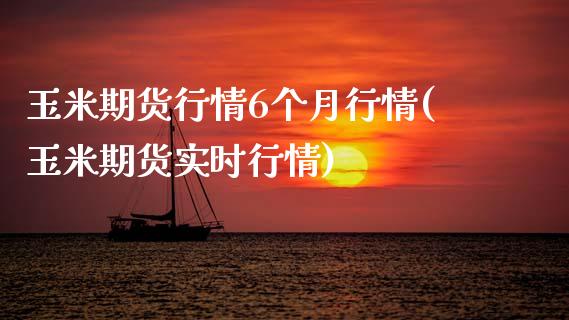 玉米期货行情6个月行情(玉米期货实时行情)_https://www.zztgc.com_期货行情_第1张