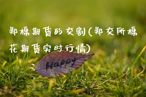郑棉期货的交割(郑交所棉花期货实时行情)_https://www.zztgc.com_期货直播_第1张