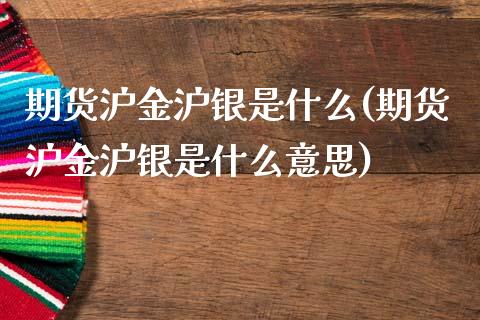 期货沪金沪银是什么(期货沪金沪银是什么意思)_https://www.zztgc.com_期货开户_第1张