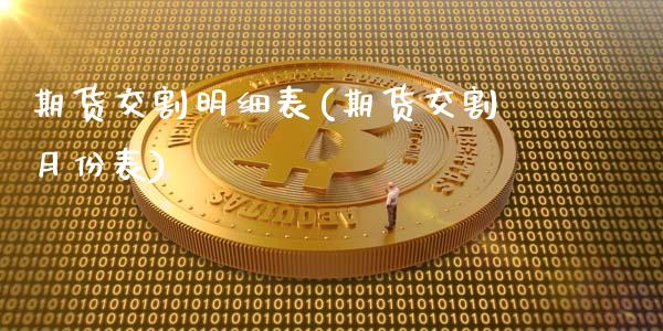 期货交割明细表(期货交割月份表)_https://www.zztgc.com_期货开户_第1张