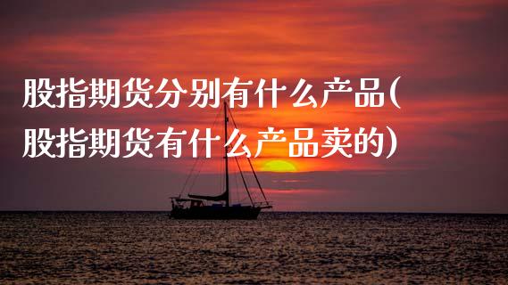股指期货分别有什么产品(股指期货有什么产品卖的)_https://www.zztgc.com_期货入门_第1张