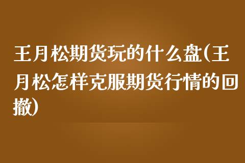 王月松期货玩的什么盘(王月松怎样克服期货行情的回撤)_https://www.zztgc.com_期货入门_第1张