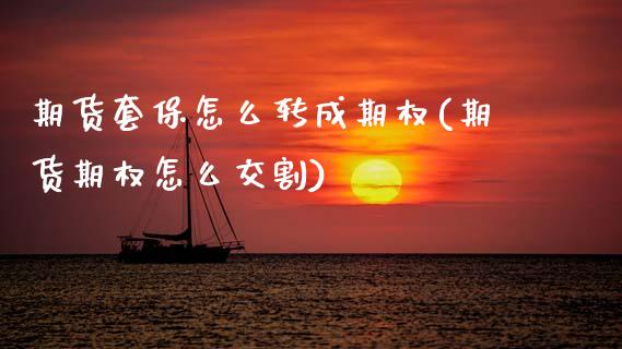 期货套保怎么转成期权(期货期权怎么交割)_https://www.zztgc.com_黄金期货_第1张