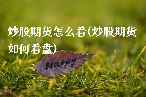 炒股期货怎么看(炒股期货如何看盘)_https://www.zztgc.com_期货行情_第1张
