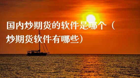 国内炒期货的软件是哪个（炒期货软件有哪些）_https://www.zztgc.com_黄金期货_第1张