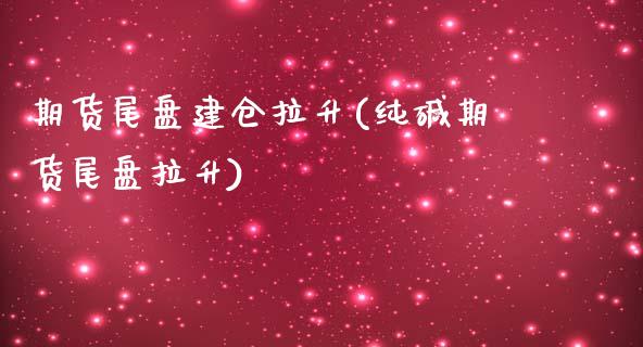 期货尾盘建仓拉升(纯碱期货尾盘拉升)_https://www.zztgc.com_期货开户_第1张
