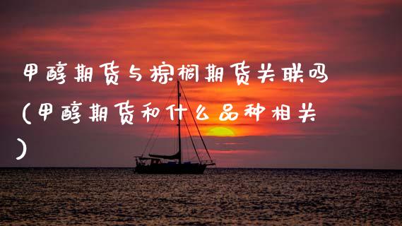 甲醇期货与棕榈期货关联吗(甲醇期货和什么品种相关)_https://www.zztgc.com_黄金期货_第1张