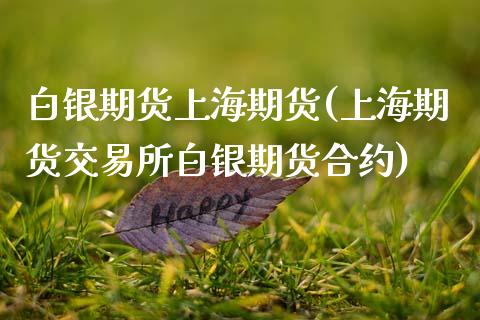 白银期货上海期货(上海期货交易所白银期货合约)_https://www.zztgc.com_原油期货_第1张