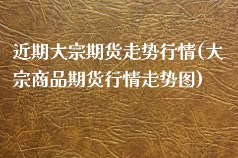 近期大宗期货走势行情(大宗商品期货行情走势图)_https://www.zztgc.com_黄金期货_第1张