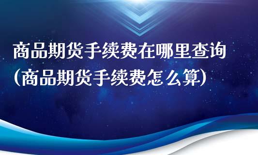 商品期货手续费在哪里查询(商品期货手续费怎么算)_期货入门_第1张_珍投期货网 商品期货手续费在哪里查询(商品期货手续费怎么算)_https://www.zztgc.com_期货入门_第1张