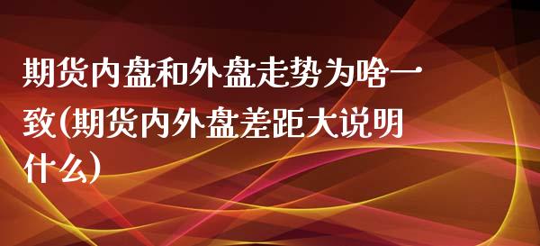 期货内盘和外盘走势为啥一致(期货内外盘差距大说明什么)_https://www.zztgc.com_黄金期货_第1张