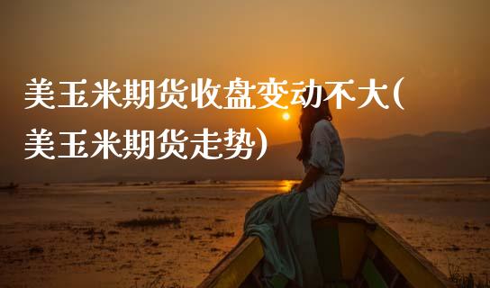 美玉米期货收盘变动不大(美玉米期货走势)_https://www.zztgc.com_期货直播_第1张