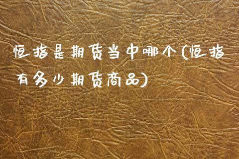 恒指是期货当中哪个(恒指有多少期货商品)_https://www.zztgc.com_黄金期货_第1张