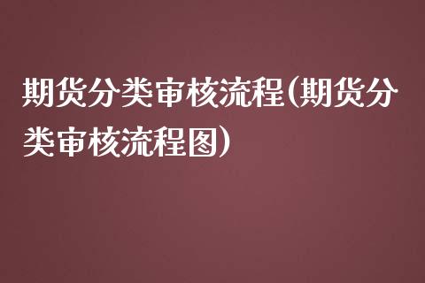 期货分类审核流程(期货分类审核流程图)_https://www.zztgc.com_期货入门_第1张