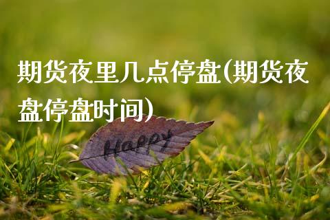 期货夜里几点停盘(期货夜盘停盘时间)_https://www.zztgc.com_原油期货_第1张