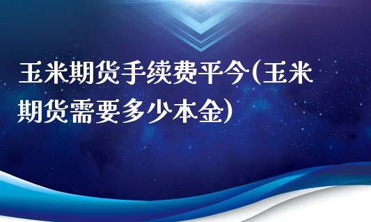 玉米期货手续费平今(玉米期货需要多少本金)_https://www.zztgc.com_原油期货_第1张
