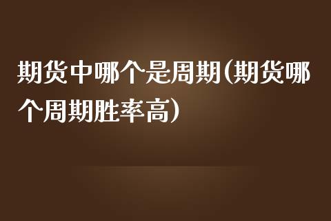 期货中哪个是周期(期货哪个周期胜率高)_https://www.zztgc.com_期货行情_第1张