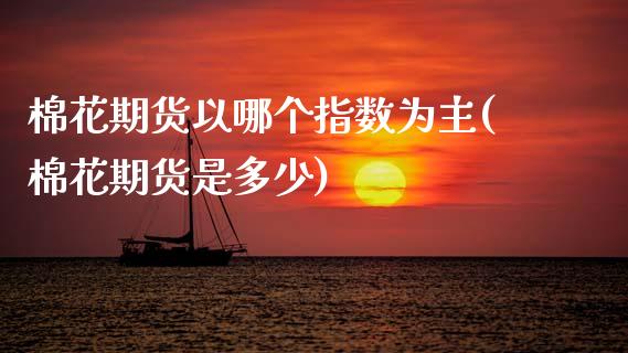 棉花期货以哪个指数为主(棉花期货是多少)_https://www.zztgc.com_期货直播_第1张