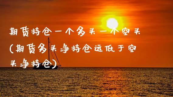 期货持仓一个多头一个空头(期货多头净持仓远低于空头净持仓)_https://www.zztgc.com_期货直播_第1张