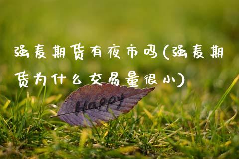 强麦期货有夜市吗(强麦期货为什么交易量很小)_https://www.zztgc.com_原油期货_第1张