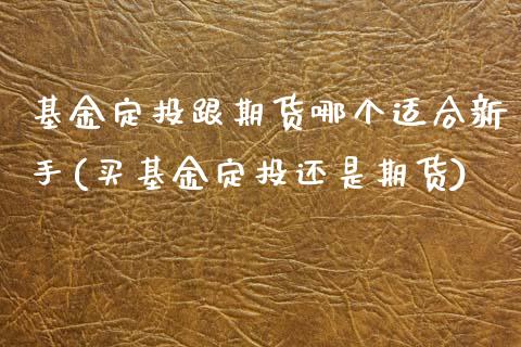 基金定投跟期货哪个适合新手(买基金定投还是期货)_https://www.zztgc.com_期货开户_第1张