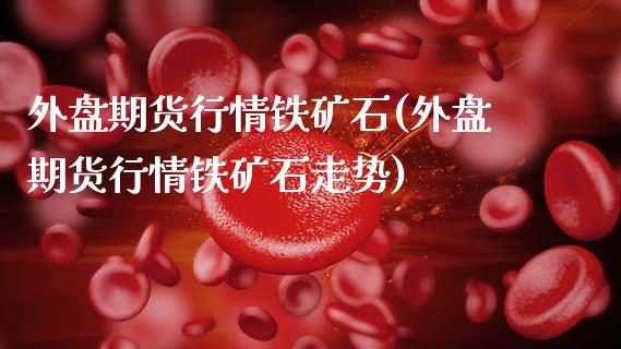 外盘期货行情铁矿石(外盘期货行情铁矿石走势)_https://www.zztgc.com_黄金期货_第1张