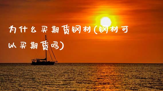 为什么买期货钢材(钢材可以买期货吗)_https://www.zztgc.com_期货行情_第1张