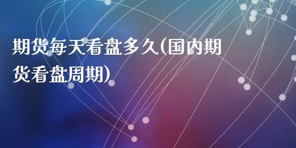 期货每天看盘多久(国内期货看盘周期)_https://www.zztgc.com_原油期货_第1张
