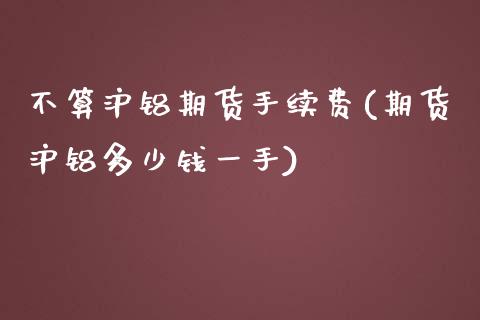 不算沪铝期货手续费(期货沪铝多少钱一手)_https://www.zztgc.com_期货直播_第1张