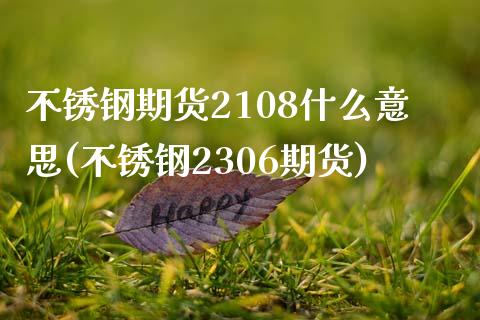 不锈钢期货2108什么意思(不锈钢2306期货)_https://www.zztgc.com_期货入门_第1张