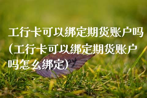 工行卡可以绑定期货账户吗(工行卡可以绑定期货账户吗怎么绑定)_https://www.zztgc.com_期货开户_第1张