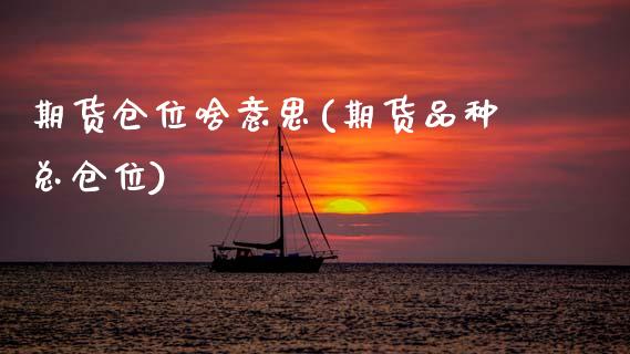 期货仓位啥意思(期货品种总仓位)_https://www.zztgc.com_期货直播_第1张