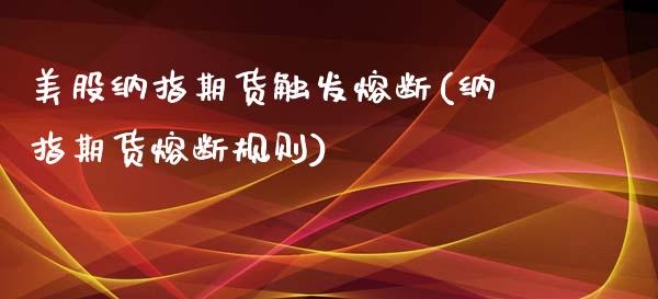 美股纳指期货触发熔断(纳指期货熔断规则)_https://www.zztgc.com_黄金期货_第1张
