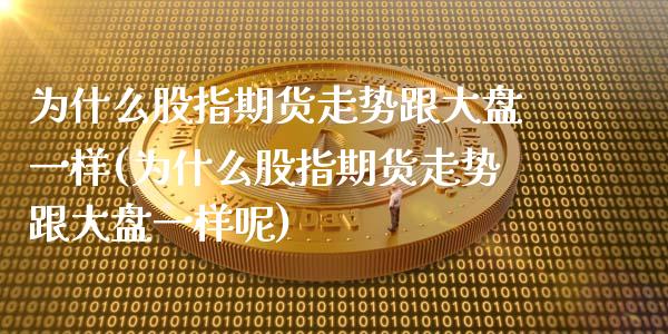 为什么股指期货走势跟大盘一样(为什么股指期货走势跟大盘一样呢)_https://www.zztgc.com_期货入门_第1张