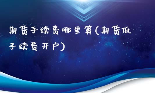 期货手续费哪里算(期货低手续费开户)_https://www.zztgc.com_期货直播_第1张