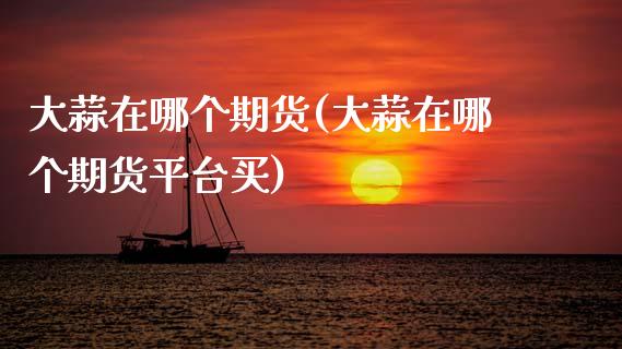 大蒜在哪个期货(大蒜在哪个期货平台买)_https://www.zztgc.com_期货行情_第1张