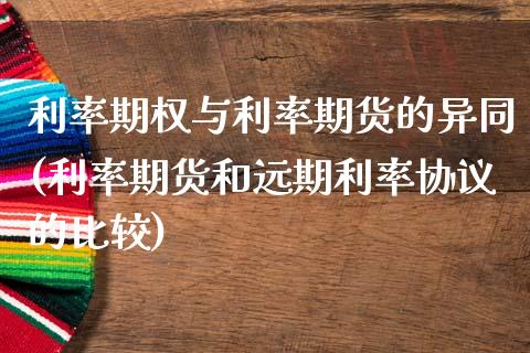 利率期权与利率期货的异同(利率期货和远期利率协议的比较)_https://www.zztgc.com_原油期货_第1张