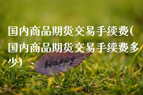 国内商品期货交易手续费(国内商品期货交易手续费多少)_https://www.zztgc.com_期货直播_第1张