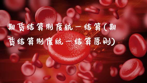 期货结算制度统一结算(期货结算制度统一结算原则)_https://www.zztgc.com_期货入门_第1张