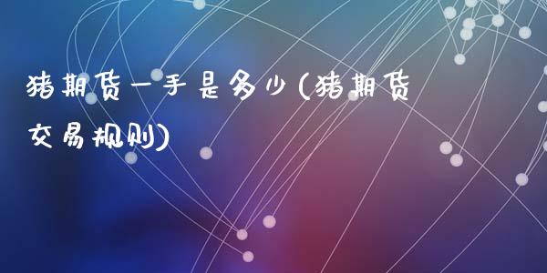 猪期货一手是多少(猪期货交易规则)_https://www.zztgc.com_期货行情_第1张