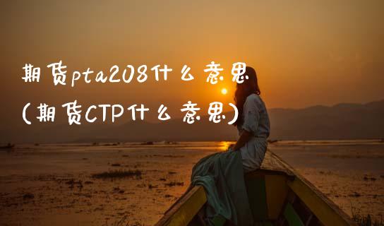 期货pta208什么意思(期货CTP什么意思)_https://www.zztgc.com_期货开户_第1张