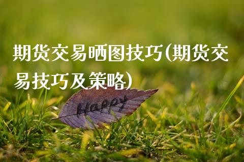 期货交易晒图技巧(期货交易技巧及策略)_https://www.zztgc.com_原油期货_第1张