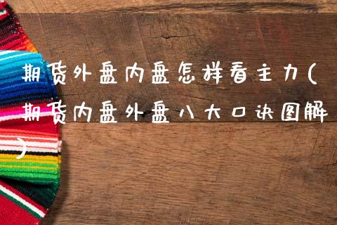 期货外盘内盘怎样看主力(期货内盘外盘八大口诀图解)_https://www.zztgc.com_期货直播_第1张