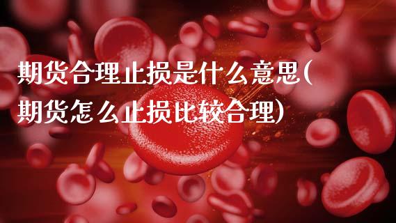 期货合理止损是什么意思(期货怎么止损比较合理)_https://www.zztgc.com_期货开户_第1张