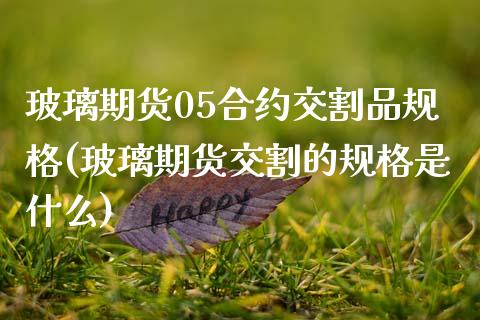 玻璃期货05合约交割品规格(玻璃期货交割的规格是什么)_https://www.zztgc.com_期货行情_第1张