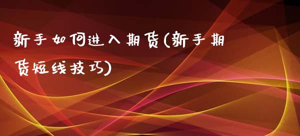 新手如何进入期货(新手期货短线技巧)_https://www.zztgc.com_期货入门_第1张
