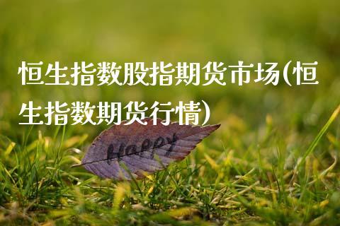 恒生指数股指期货市场(恒生指数期货行情)_https://www.zztgc.com_期货入门_第1张