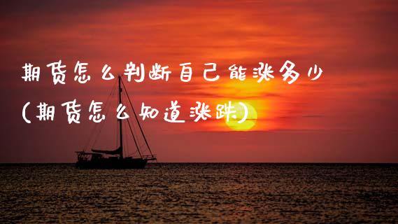期货怎么判断自己能涨多少(期货怎么知道涨跌)_https://www.zztgc.com_期货入门_第1张