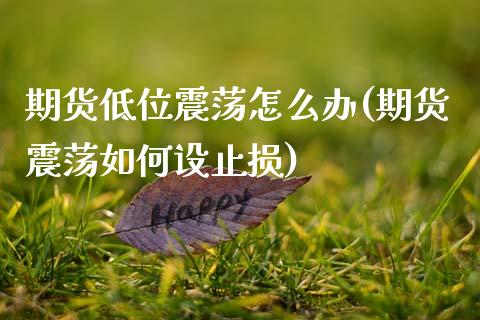 期货低位震荡怎么办(期货震荡如何设止损)_https://www.zztgc.com_期货开户_第1张